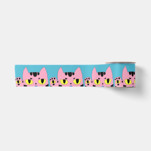 Alien Pocket Cat Satin Ribbon