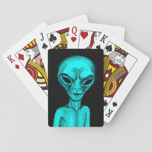Alien Poker Cards