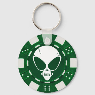 alien poker chip alternate keychain