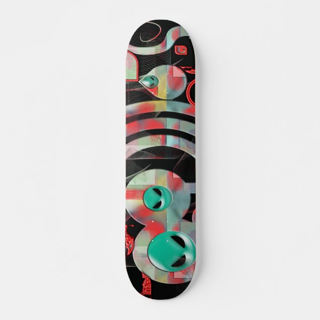 alien popsicle skateboard deck (Front)