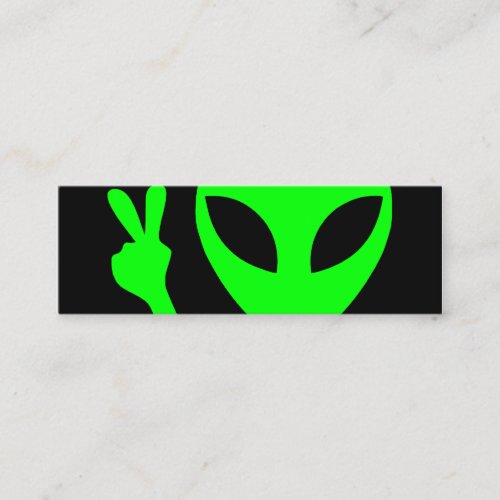 Alien Portrait Mini Business Card