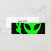 Alien Portrait Mini Business Card (Front/Back)