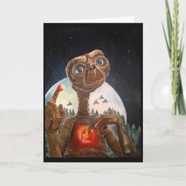 Alien Portrait Painting by Alfred Fox Card (Front)