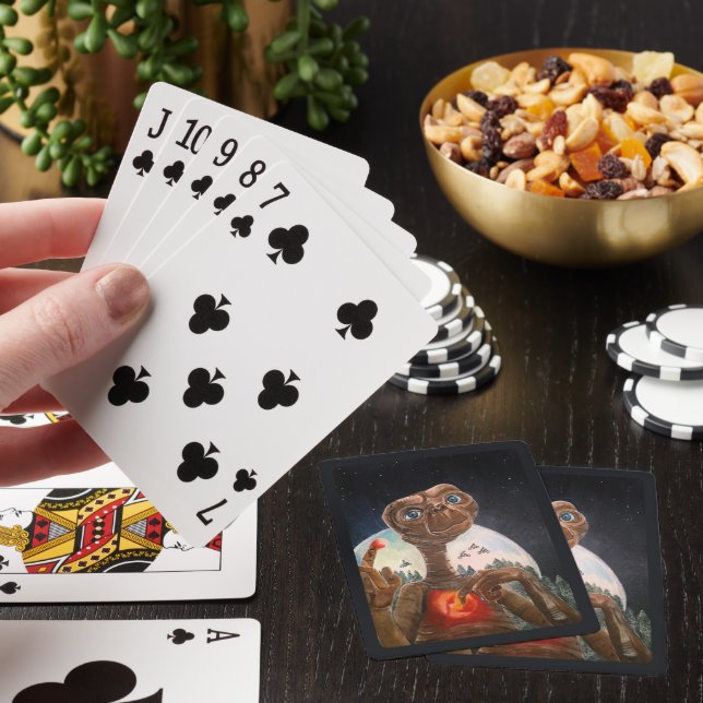 Alien Portrait Painting by Alfred Fox Poker Cards (In Situ)