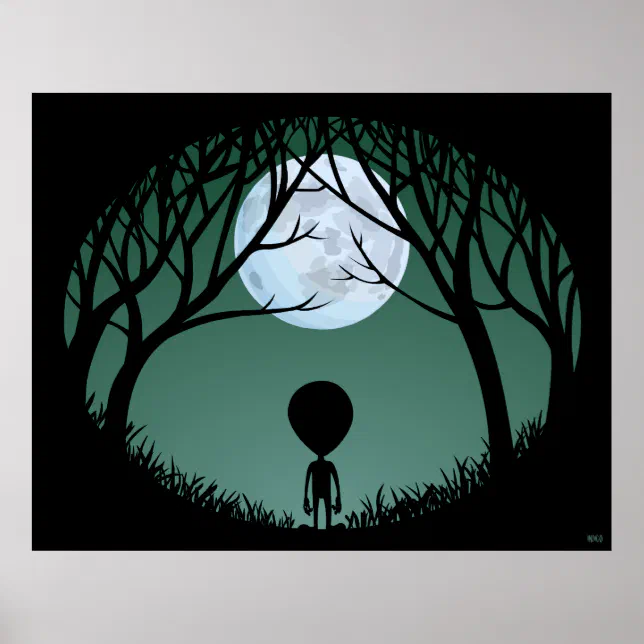Alien Poster Extraterristrial Print Alien Poster | Zazzle