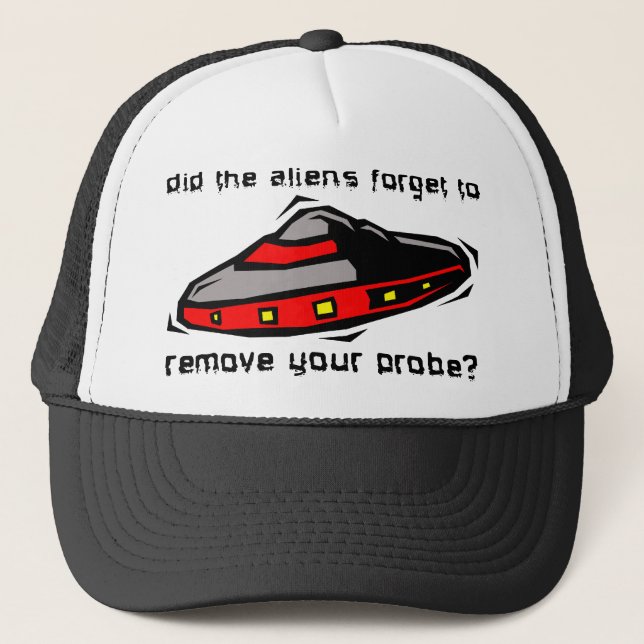 Alien Probe Funny Hat Cap Insult Humor (Front)