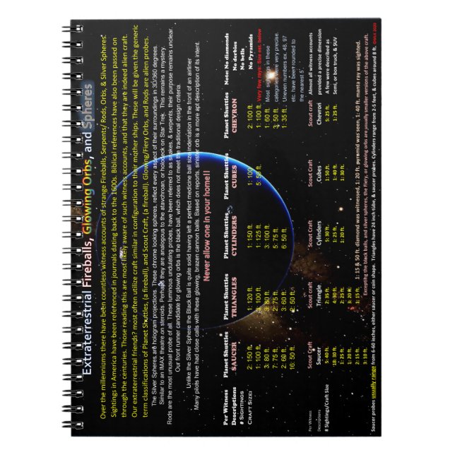 Alien probes notebook (Front)