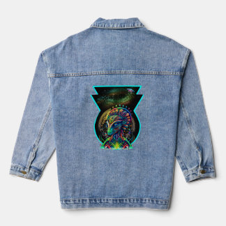 Alien Psychedelic Cosmic Galaxy UFO Denim Jacket