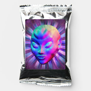 Alien Psychedelic Meditation Coffee Drink Mix