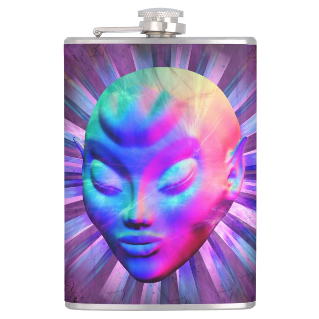 Alien Psychedelic Meditation Flask (Front)