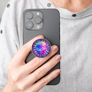 Alien Psychedelic Meditation PopSocket