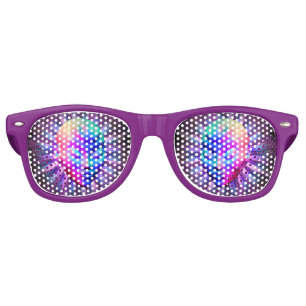 Alien Psychedelic Meditation Retro Sunglasses