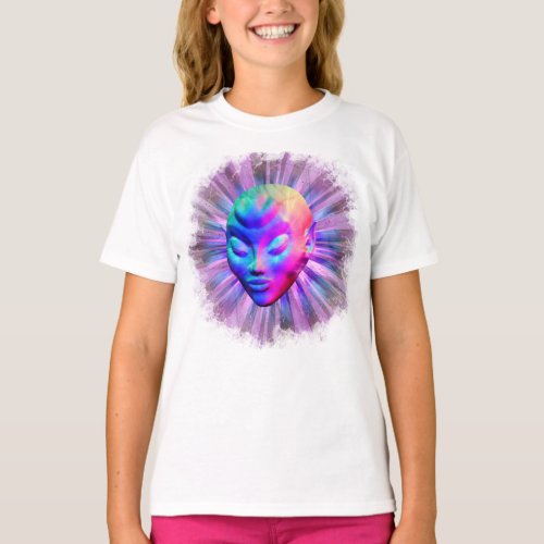 Alien Psychedelic Meditation T_Shirt