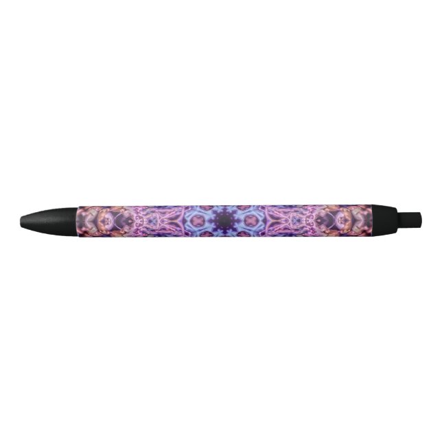 Alien Purple Psychedelic Kaleidoscopic Mandala Pen (Front)