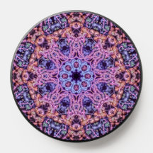 Alien Purple Psychedelic Kaleidoscopic Mandala