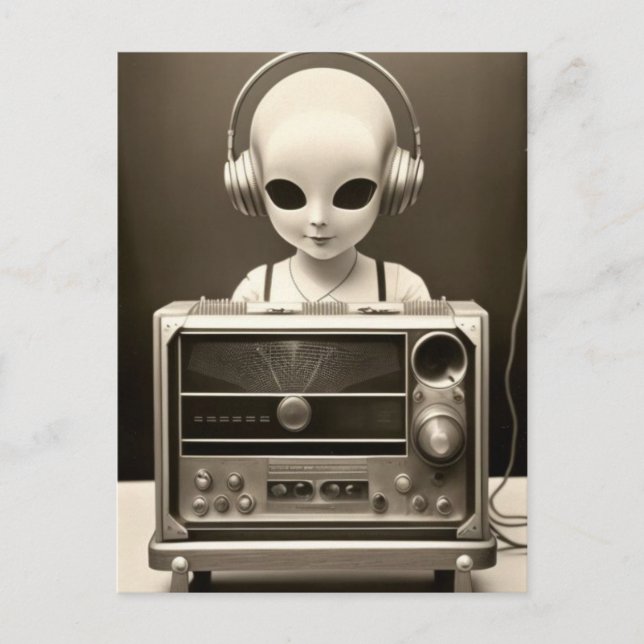 Alien Radio  Postcard (Front)