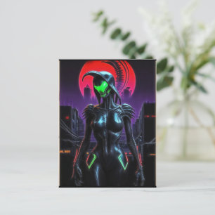 Alien Raven 03 Postcard