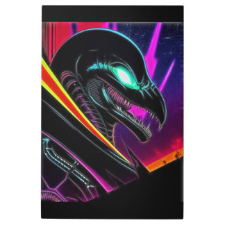 Alien Raven 07 Metal Print