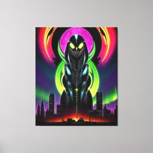 Alien Raven 13 Canvas Print