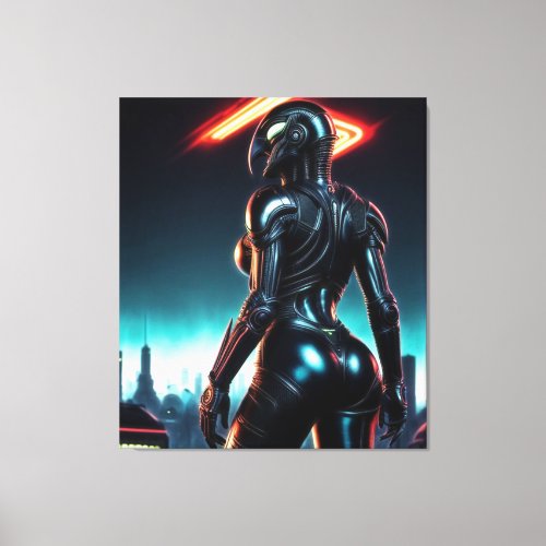 Alien Raven 17 Canvas Print