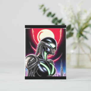 Alien Raven 19 Postcard