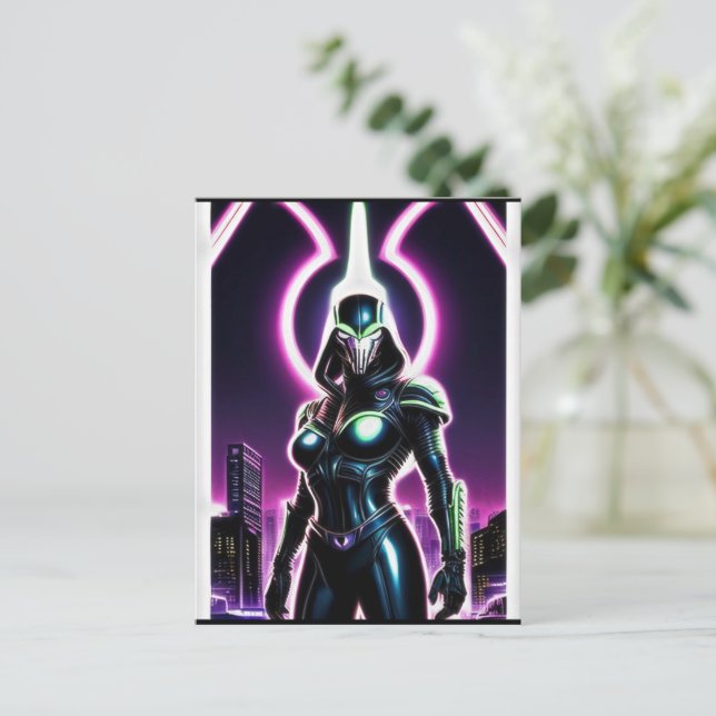 Alien Raven 22 Postcard (Standing Front)
