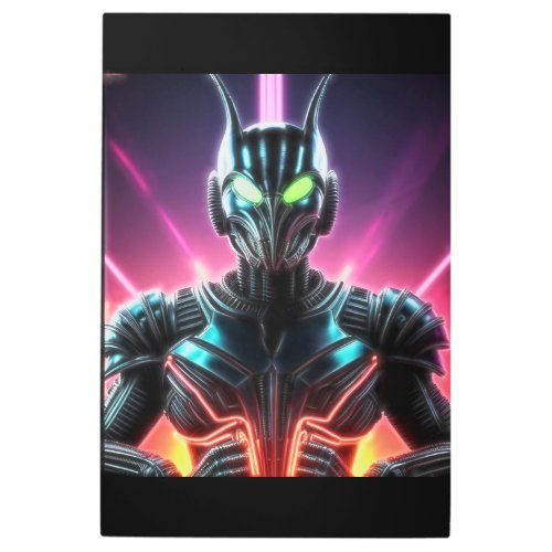 Alien Raven 23 Metal Print