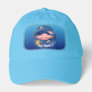 Alien red spaceship hat