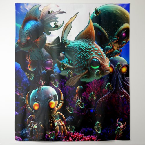 Alien Reef Tapestry