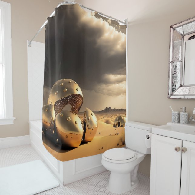 Alien Relics in the Desert Shower Curtain (In Situ)