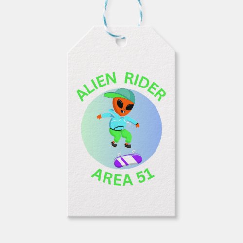 Alien Ride Area 51 Gift Tags