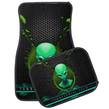 Alien, Ride, car, auto, mat, gift, design, trend.