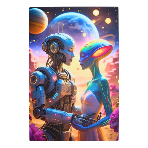 Alien & Robot Wedding – Futuristic Sci-Fi Love