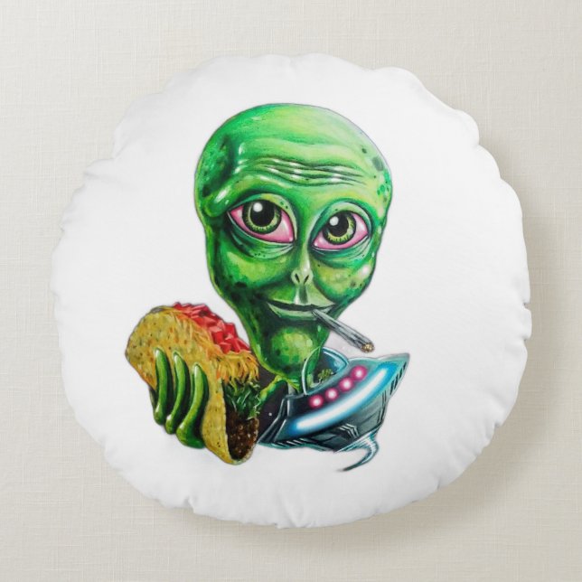Alien  round pillow (Front)