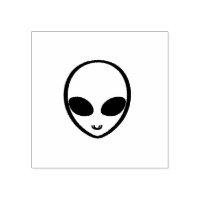 Alien Rubber Stamp Zazzle