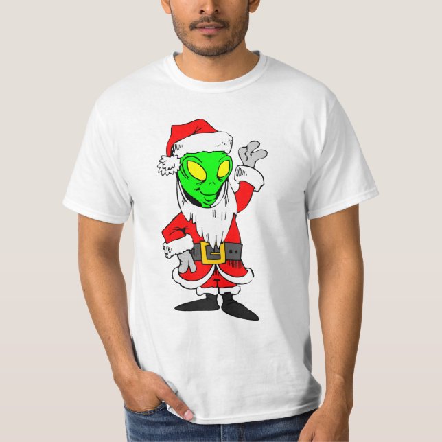 alien Santa Claus T-Shirt (Front)