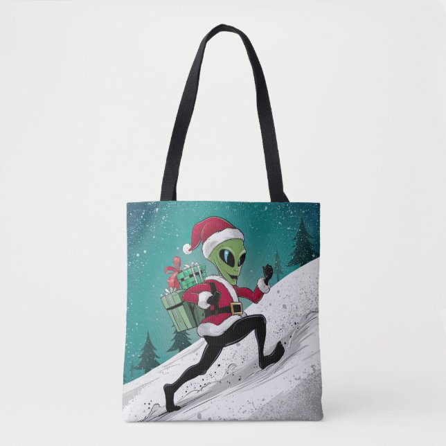 Alien Santa Tote Bag (Front)