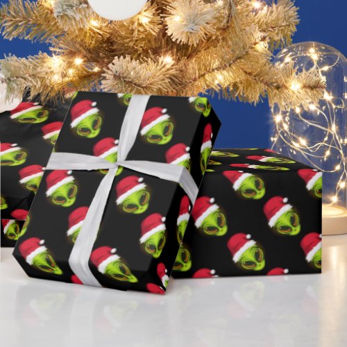 Alien Santa Wrapping Paper