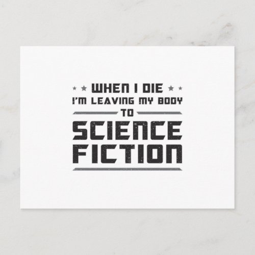 Alien Science Fiction Day Space Science Gift Idea Postcard