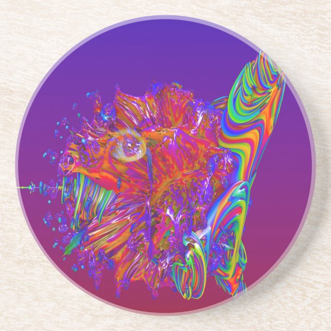 Alien Sea Creature Drink Coaster (Front)
