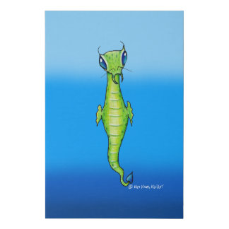 Alien Sea Creature Faux Canvas Print