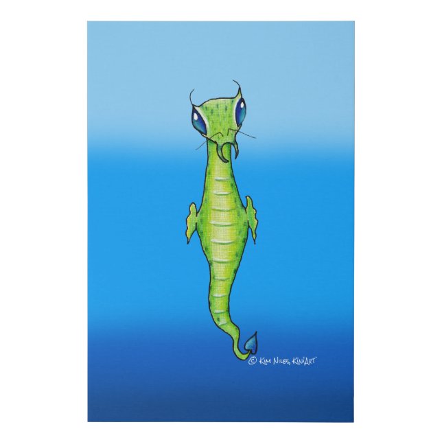 Alien Sea Creature Faux Canvas Print (Front)