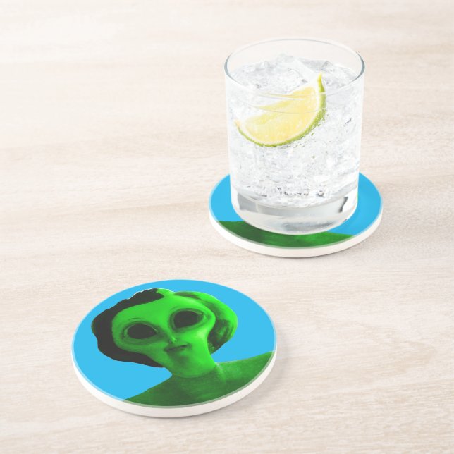 Alien Self Portrait Coaster (Side)