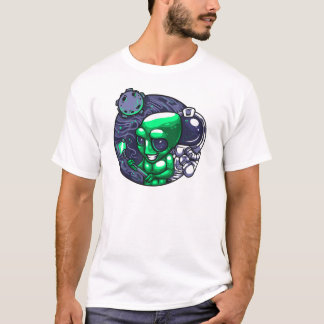 Alien Selfie Snap For Astronomer Teacher Space Fan T-Shirt