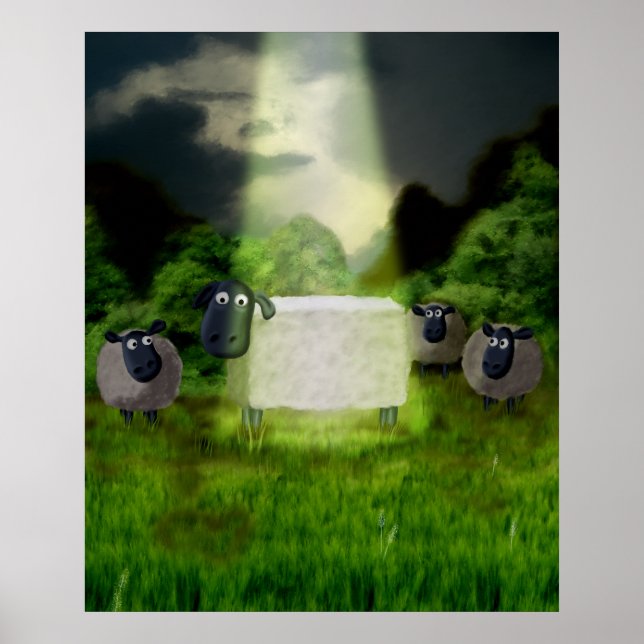 Alien Sheep Experiment Poster (Front)