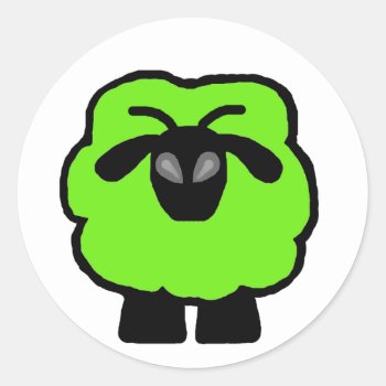Alien Sheep Stickers by SillySheep at Zazzle