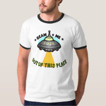 Alien Ship Beam Men's Basic Ringer T-Shirt