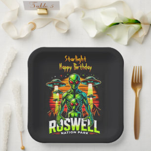 Alien Sightings at Roswell Nation Park! Paper Plates