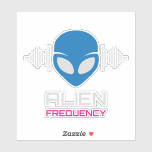 Alien Signal Cosmic Frequency Sticker