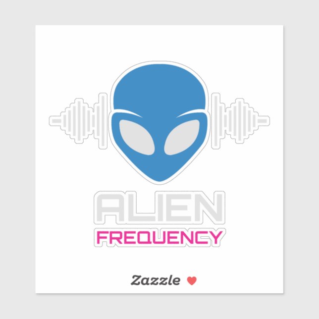 Alien Signal Cosmic Frequency Sticker (Sheet)